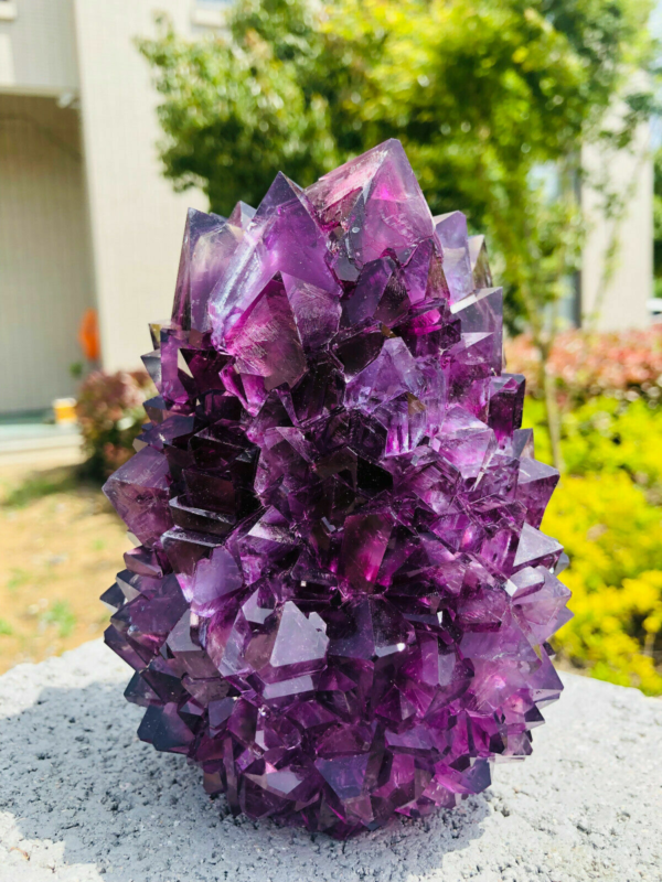 Home Decor Purple Potassium ALUM Octahedral Crystals , Stunning Crystal