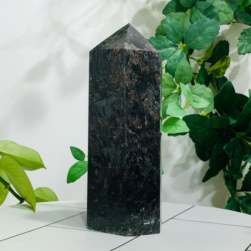 1758g Natural Firework Stone Quartz Obelisk Crystal Wand Point Tower Healing