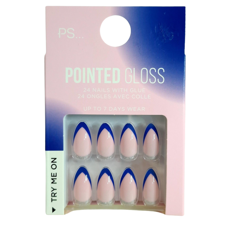 False Nails Press On Fake Tips Stick Coffin Square Full Cover Primark Glue 24pk