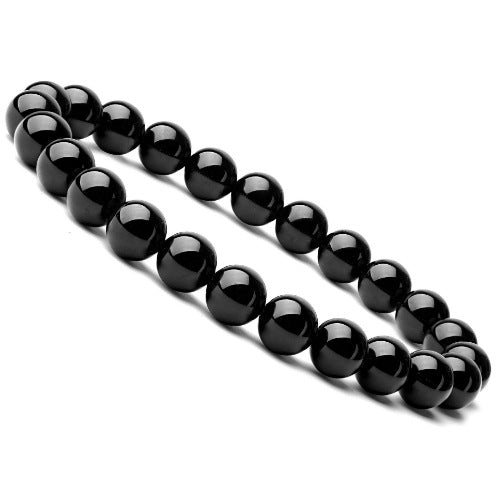 Natural Stone with Cardboard Beads Elastic String Bracelet Crystal Agate Tiger-Eye Bracelet Ornament