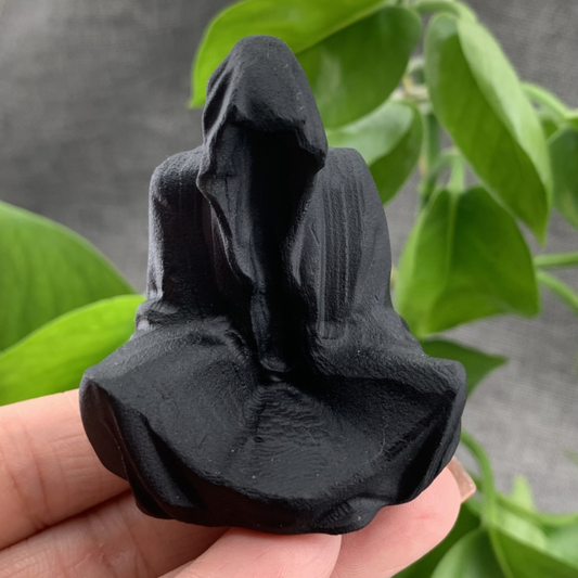 2" Natural Obsidian Quartz Carved Quartz Crystal Skull Reiki Healing Gift 1pc