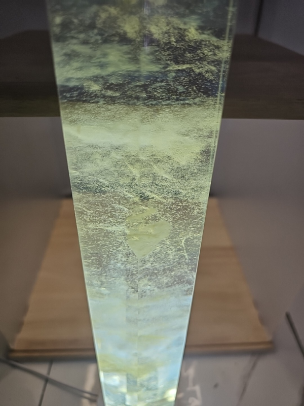 6.08LB  Yellow Smelt Melting Quartz Crystal Point Tower Polished Healing