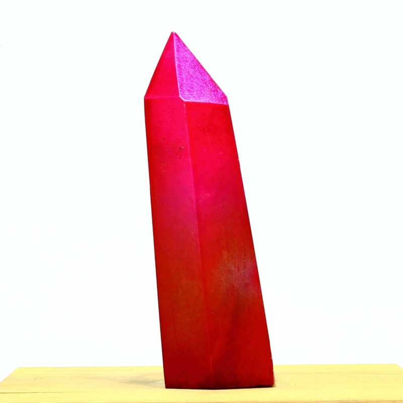 363g Electroplated Natural Crystal Quartz Tower Crystal Point rainbow Healing