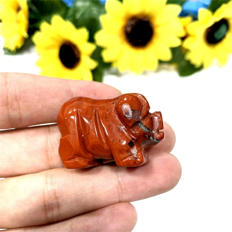 Natural Quartz Crystal Skull Carved Pig Healing Stone Wild Boar Piggy Animal Gem