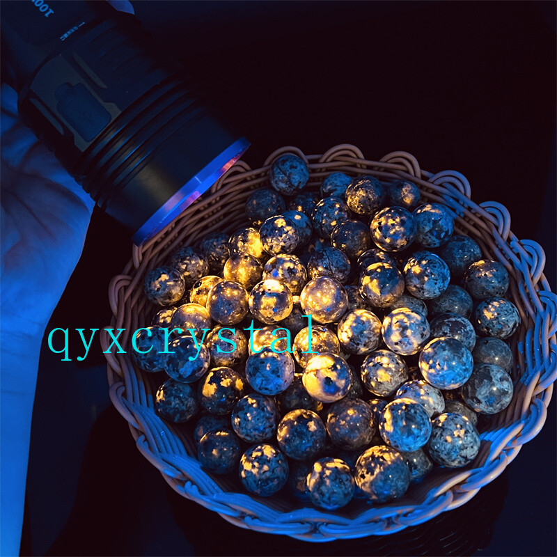 5pcs Natural Yooperite Ball Flame&apos;s stone 17mm+ sphere quartz crystal Healing