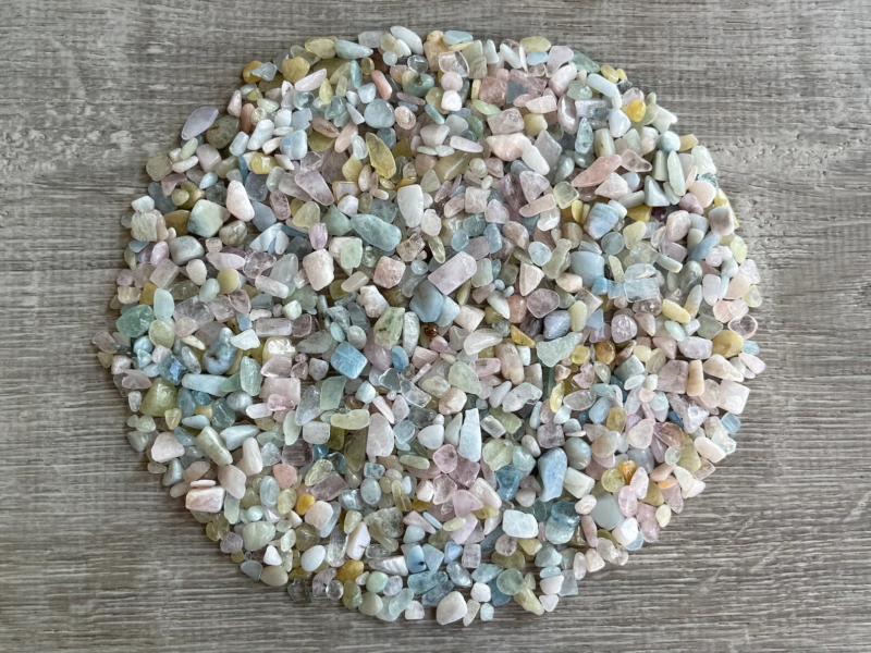 Grade A++ Semi Tumbled Gemstone Mini Chips 3 - 18 mm, Wholesale Bulk Lot