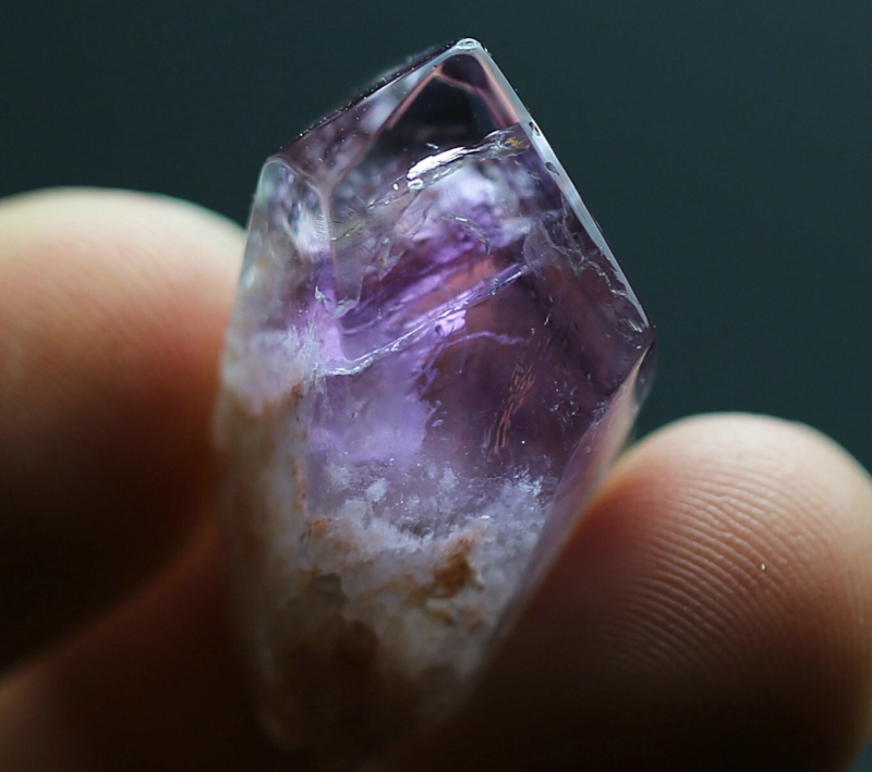 38.4Ct Natural Purple Crystal Amethyst "pyramid" Quartz Polished Specimen
