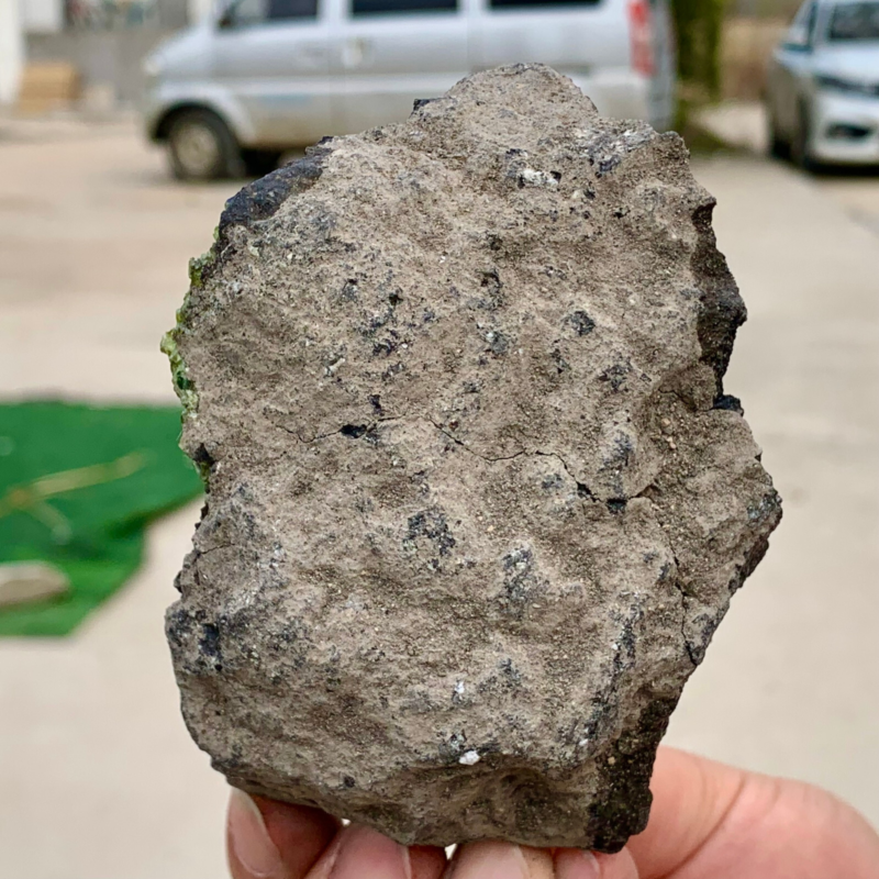 383G Natural and rare beautiful museum grade olive green olivine crystal