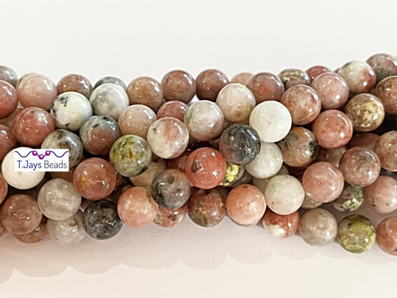 8mm Semi Precious Gemstone Rounds Beads for Jewellery Making (app. 46-50 beads)