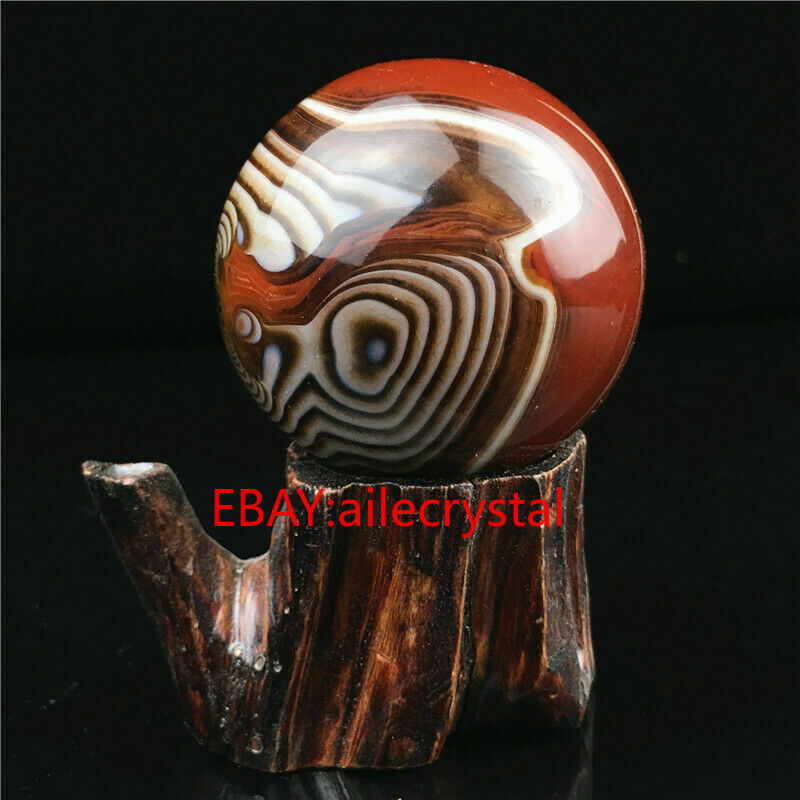 Natural Quartz Crystal lace agate Sphere Ball Reiki Divination ball 30mm+ 1PC