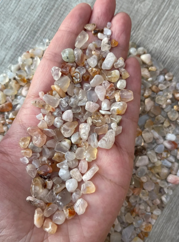 Grade A++ Semi Tumbled Gemstone Mini Chips 3 - 18 mm, Wholesale Bulk Lot