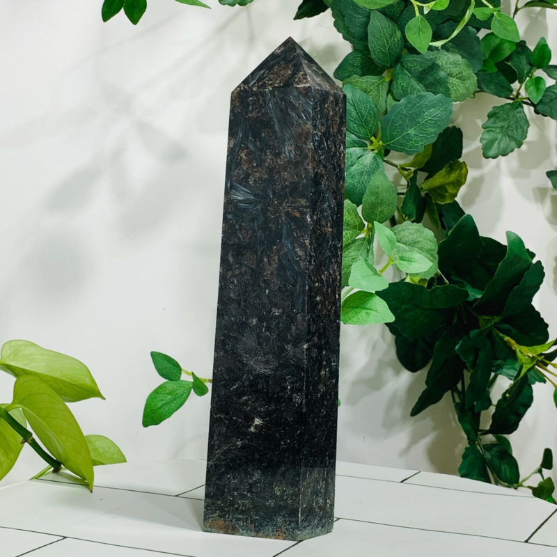 1338g Natural Firework Stone Quartz Obelisk Crystal Wand Point Tower Healing