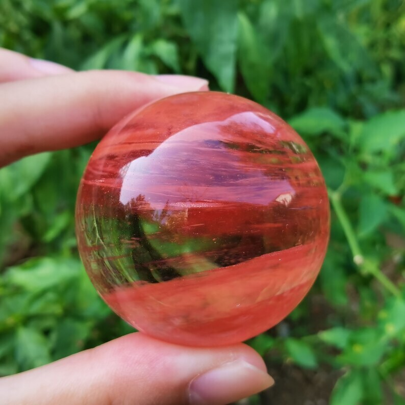 Melting stone Sphere smelting Quartz Heal Decoration Gifts Energy Crystals