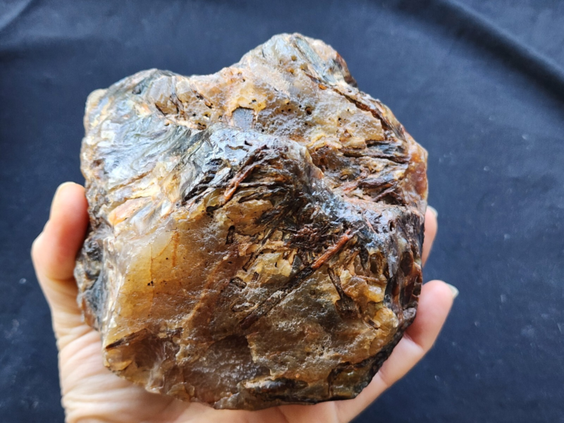 2.5 lbs (1.15 kg) Blue Agate Slab Quartzite, Raw Agate, Agate Rough Lapidary Materials