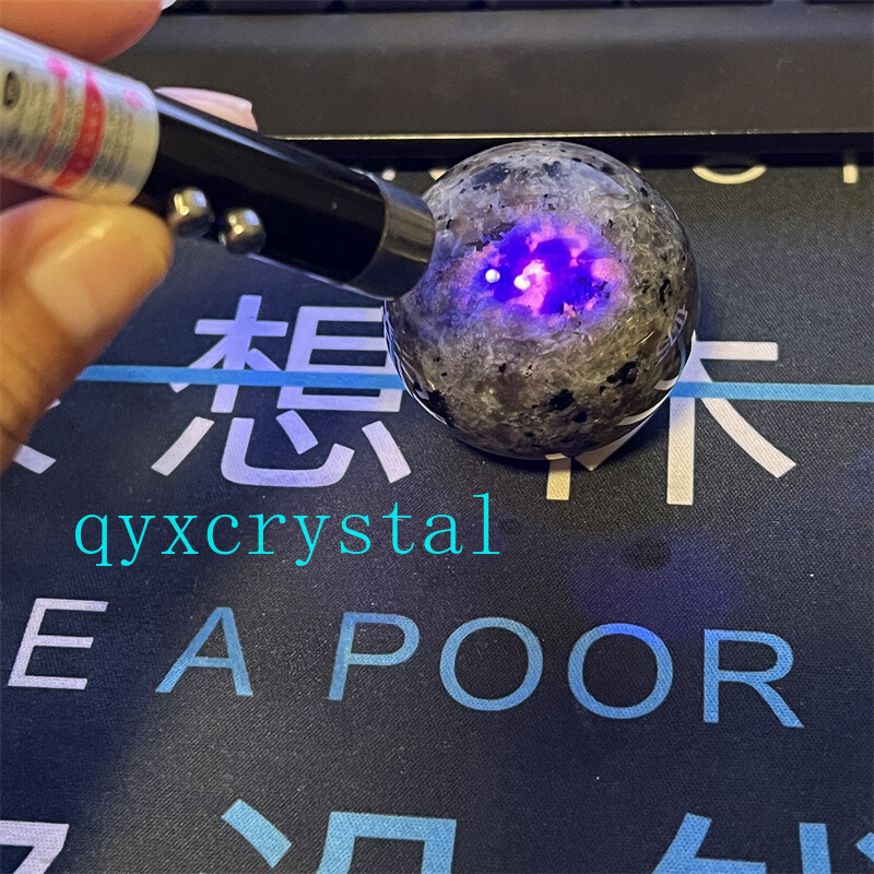 5pcs Natural Yooperite Ball Flame&apos;s stone 17mm+ sphere quartz crystal Healing