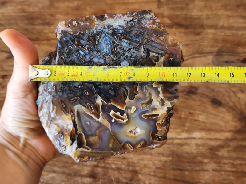 2.5 lbs (1.15 kg) Blue Agate Slab Quartzite, Raw Agate, Agate Rough Lapidary Materials