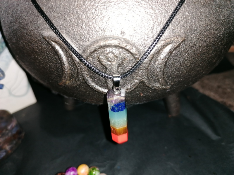 7 Chakra Bracelet Necklace set crystal Balancing Energy Healing Cleansing Body