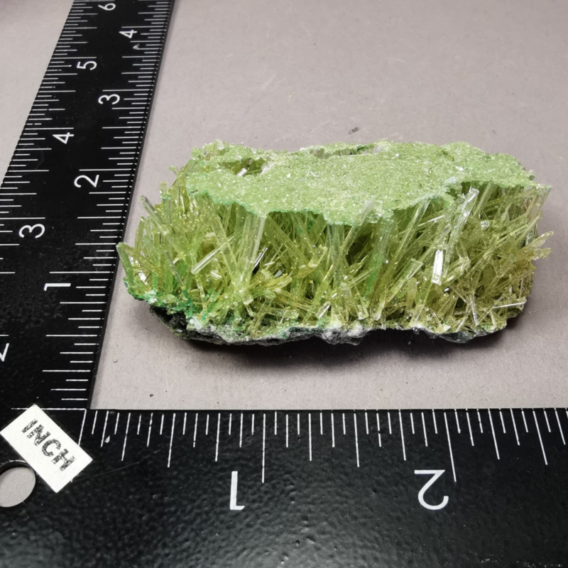 24.9 g RARE Gypsum var. Selenite w. Atacamite / Poland / Rough Crystal Specimen