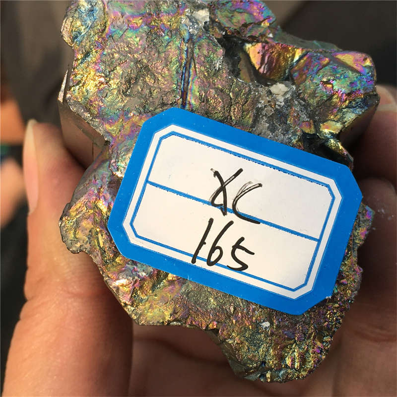 200g Electroplate Rainbow cluster quartz crystal mineral specimen reiki healing