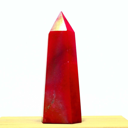 363g Electroplated Natural Crystal Quartz Tower Crystal Point rainbow Healing