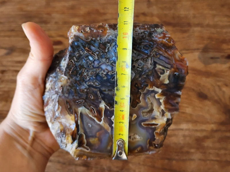 2.5 lbs (1.15 kg) Blue Agate Slab Quartzite, Raw Agate, Agate Rough Lapidary Materials