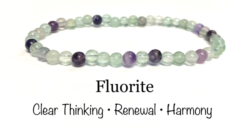 Natural Stone Stretch Bracelet 4mm - Healing Gemstone Beaded thin stackable USA