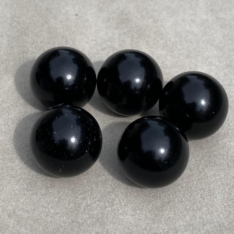 10pcs Natural Obsidian  Ball Quartz Crystal Sphere 15mm+ Polishing Healing