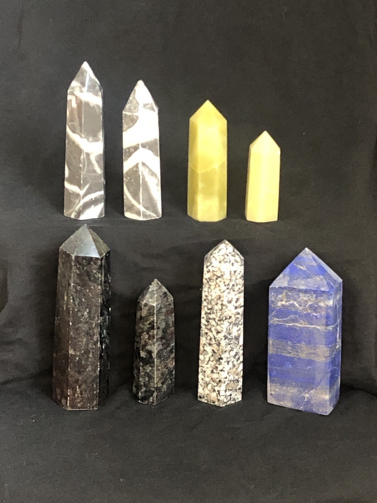 MIXED MATERIAL SET thousand Eye Jasper/Serpentine/Larvikit/Granite/Lapis Lazuli