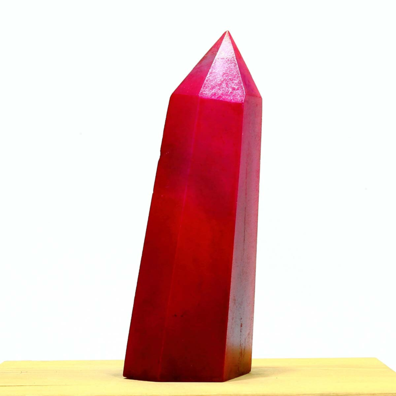 363g Electroplated Natural Crystal Quartz Tower Crystal Point rainbow Healing