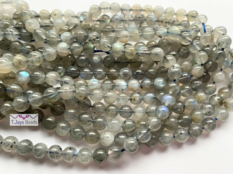 8mm Semi Precious Gemstone Rounds Beads for Jewellery Making (app. 46-50 beads)