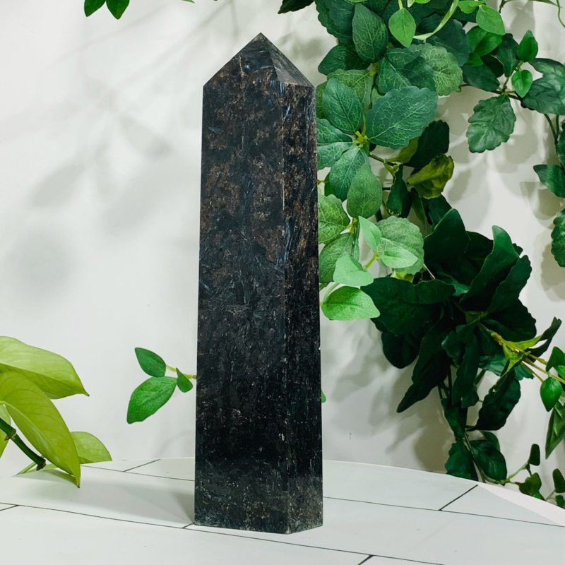 1338g Natural Firework Stone Quartz Obelisk Crystal Wand Point Tower Healing
