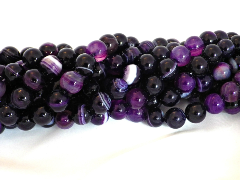 8mm Semi Precious Gemstone Rounds Beads for Jewellery Making (app. 46-50 beads)