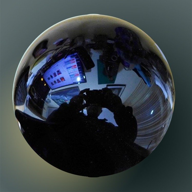 Obsidian sphere Black Mexican Polished- 590 g