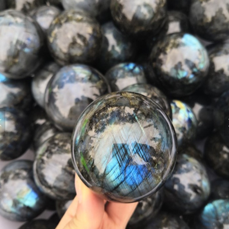 Natural Quartz Crystal Healing Gems Sphere Ball Energy Stone Reiki Decor + Stand