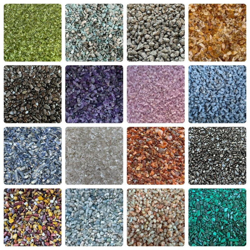 Grade A++ Semi Tumbled Gemstone Mini Chips 3 - 18 mm, Wholesale Bulk Lot