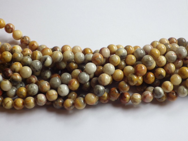 8mm Semi Precious Gemstone Rounds Beads for Jewellery Making (app. 46-50 beads)