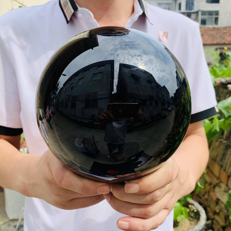 8.95LB natural obsidian Quartz sphere Crystal polished Ball Healing home decor