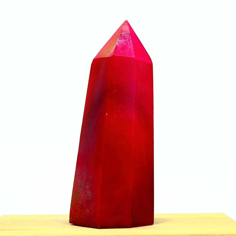 363g Electroplated Natural Crystal Quartz Tower Crystal Point rainbow Healing