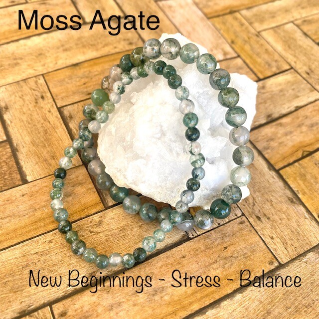 Natural Stone Stretch Bracelet 4mm - Healing Gemstone Beaded thin stackable USA