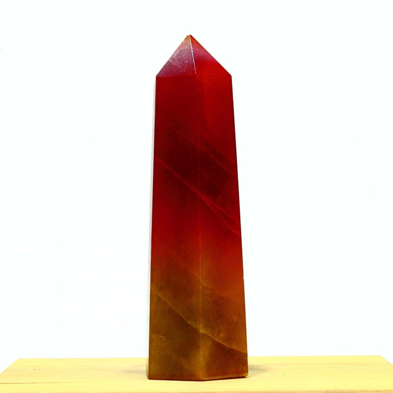 263g Electroplated Natural Crystal Quartz Tower Crystal Point rainbow Healing