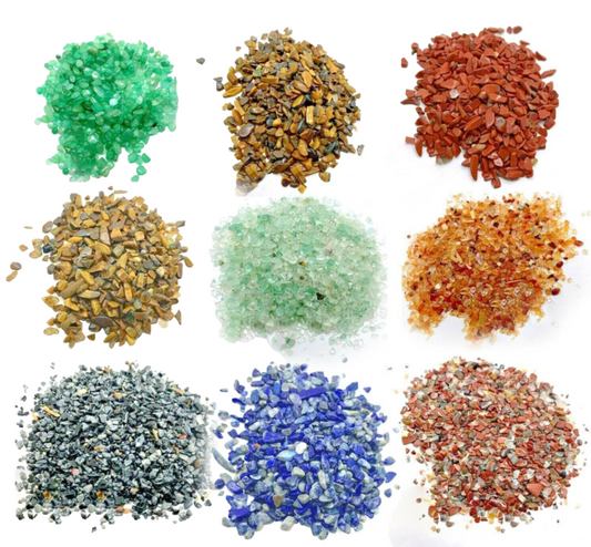 Mini Gemstones Chips Precious Polished Natural Healing Crystal Tiny 200 Pieces A