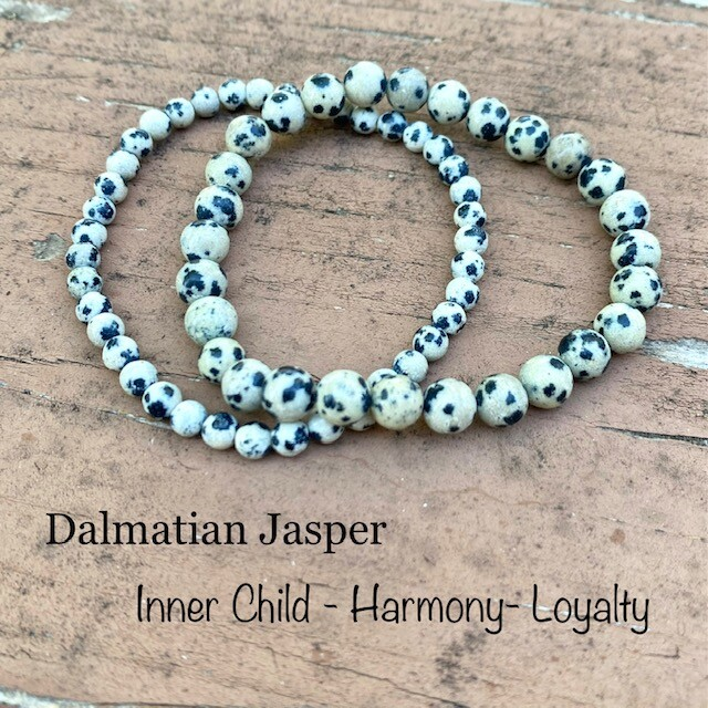 Natural Stone Stretch Bracelet 4mm - Healing Gemstone Beaded thin stackable USA