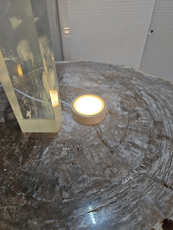 5.3lb Clear Yellow  Smelt  Melting  Quartz  Crystal Point Tower Polished W/Led