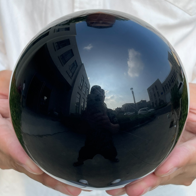 5.51LB Natural Obsidian Crystal Ball Quartz Crystal Energy Ball Reiki Healing