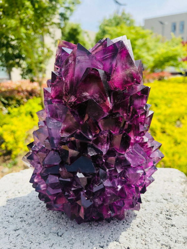 Home Decor Purple Potassium ALUM Octahedral Crystals , Stunning Crystal