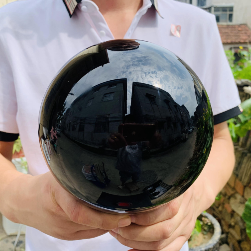 8.95LB natural obsidian Quartz sphere Crystal polished Ball Healing home decor