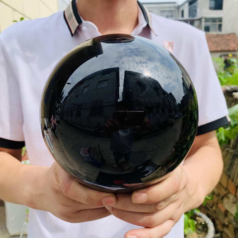 8.95LB natural obsidian Quartz sphere Crystal polished Ball Healing home decor