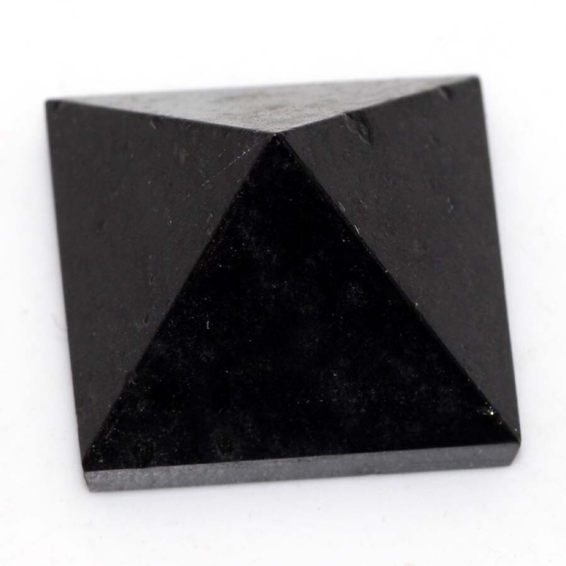 Black Onyx Energy Healing Orgone Pyramid 25X25X20 mm Craft AU T019