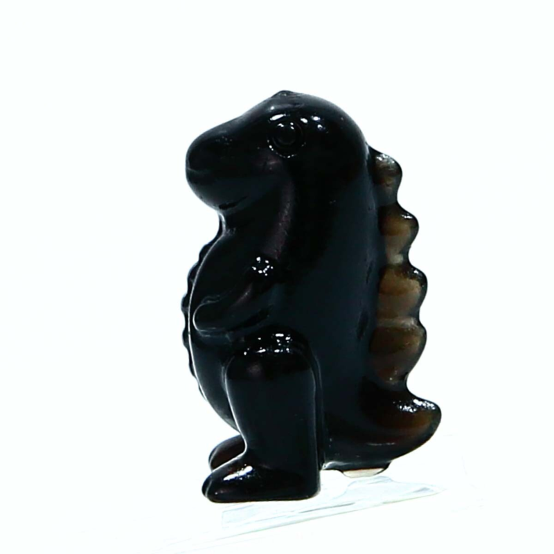 Natural handmade animal carving gem crystal carving folk crafts obsidian dinosau