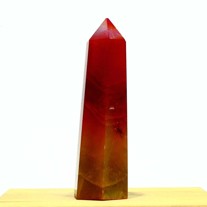 263g Electroplated Natural Crystal Quartz Tower Crystal Point rainbow Healing
